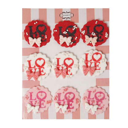 Confect Valentine LOVE cake & cupcake Topper VT 001 60 gms
