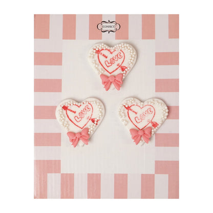 Confect Valentine Love Heart cake & cupcake topper VT 005 60 gms