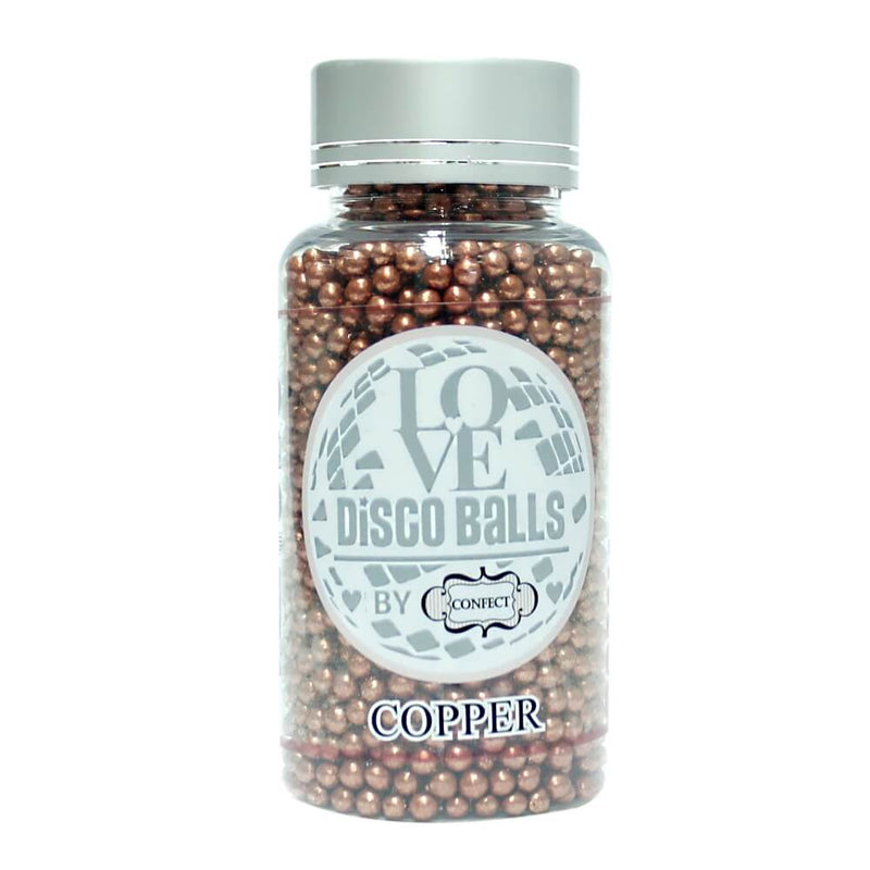 Copper Disco Balls Sprinkles 4 MM 120 Gms