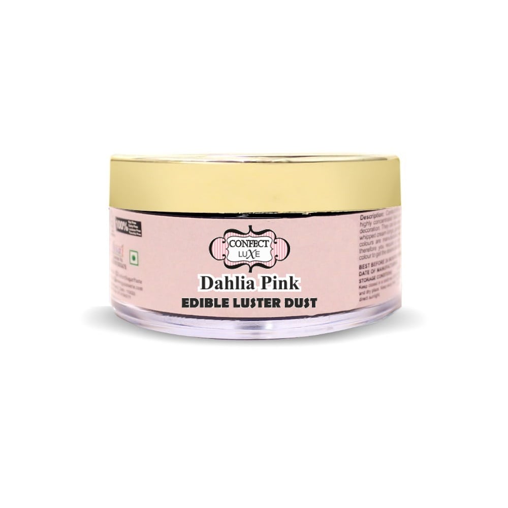 Confect Dahlia Pink Edible Luster Dust 5 Gms