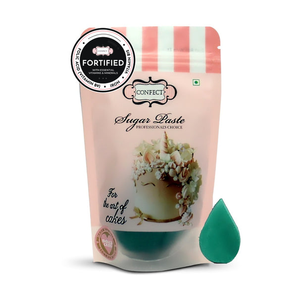 Emerald Green Fondant | Edible Nutritional Sugarpaste 250 Gm
