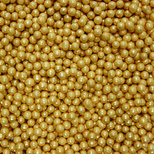 English Gold Disco Balls Sprinkles 5 MM 120 Gms
