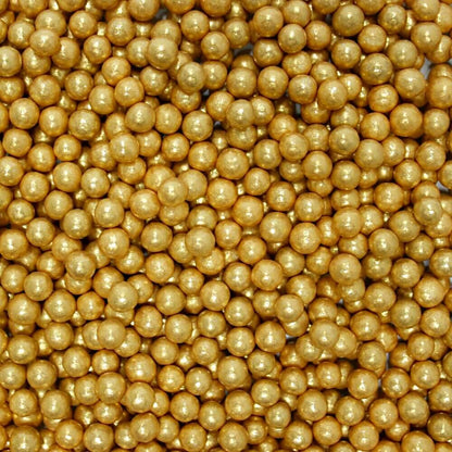 Confect English Gold Disco Balls Sprinkles 6 MM 120 Gms