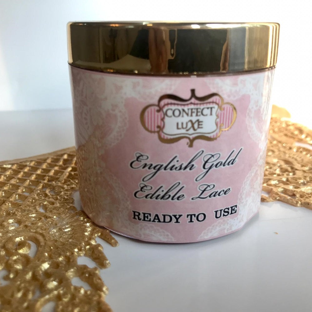 English Gold Edible Lace 2