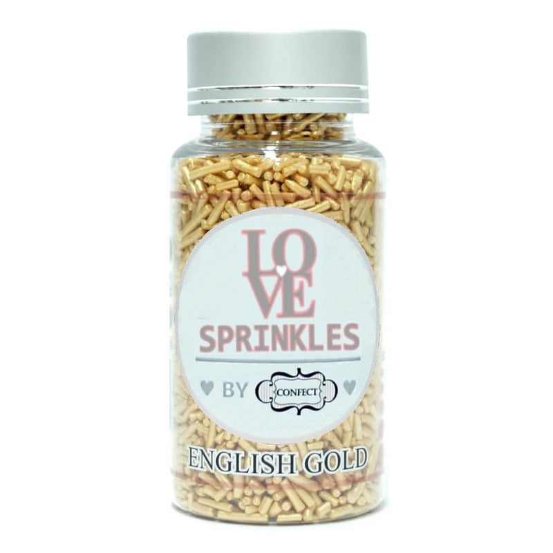 English Gold Vermicelli Sprinkles 100 Gms