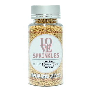 English Gold Vermicelli Sprinkles 100 Gms