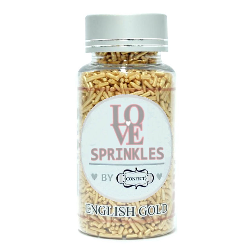 English Gold Vermicelli Sprinkles 100 Gms