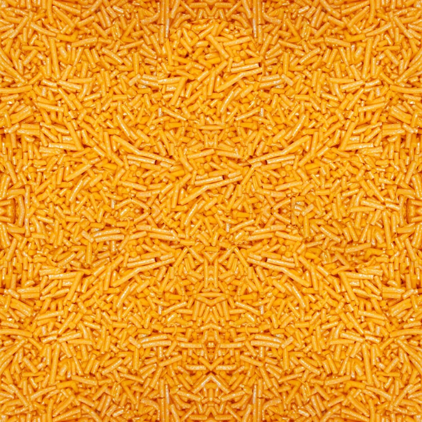 Confect Fluorescent Orange Vermicelli Sprinkles 90 Gms