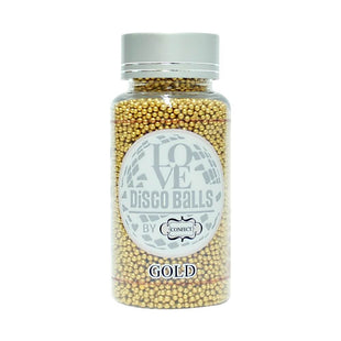 Gold Disco Balls Sprinkles 2 MM 120 Gms
