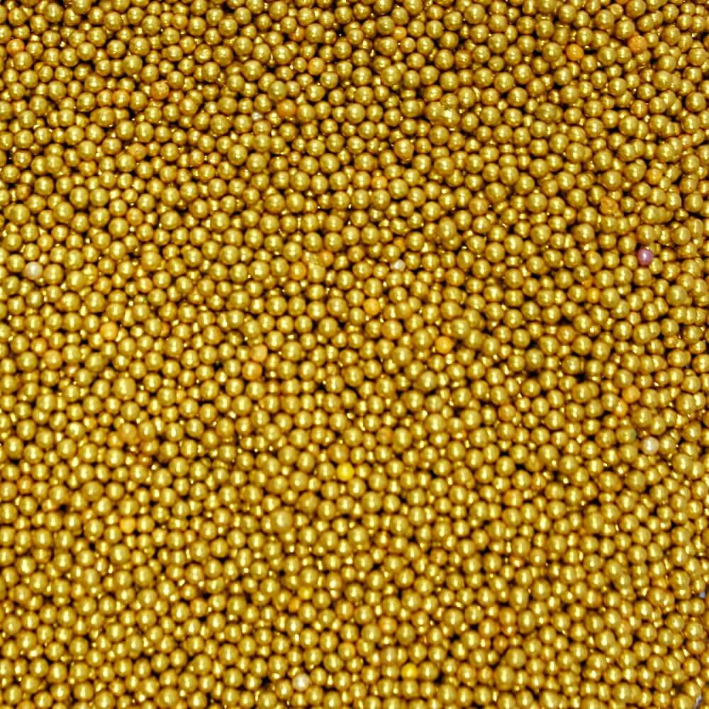 Confect Gold Disco Balls Sprinkles 2 MM 120 Gms