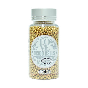 Gold Disco Balls Sprinkles 3 MM 120 Gms