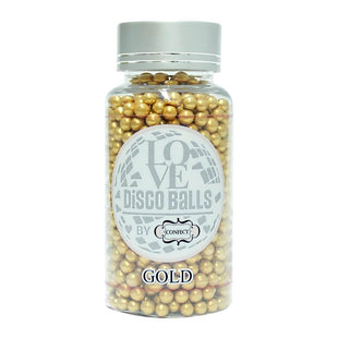 Gold Disco Balls Sprinkles 5 MM 120 Gms
