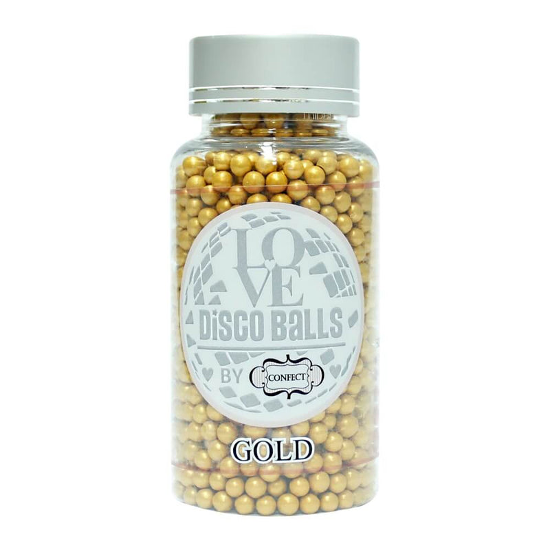 Gold Disco Balls Sprinkles 6 MM 120 Gms