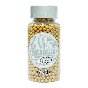 Gold Disco Balls Sprinkles 6 MM 120 Gms