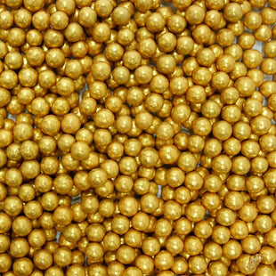Gold Disco Balls Sprinkles 6 MM 120 Gms