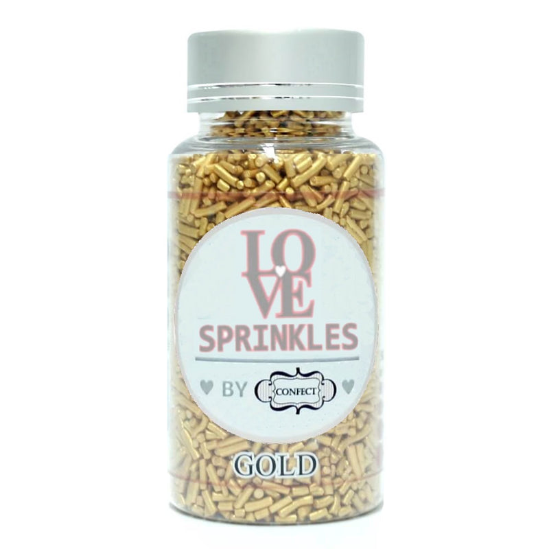 Gold Vermicelli Sprinkles 100 Gms