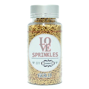 Gold Vermicelli Sprinkles 100 Gms