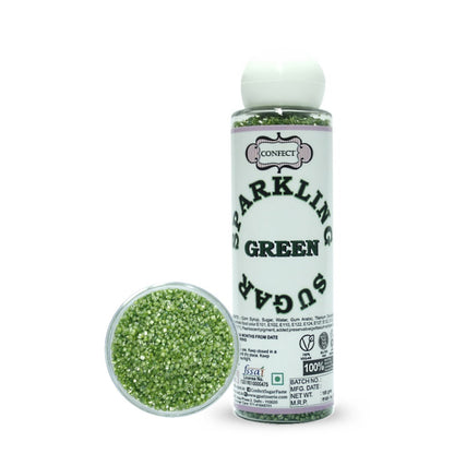Confect Green Sparkling Sugar 100 gms