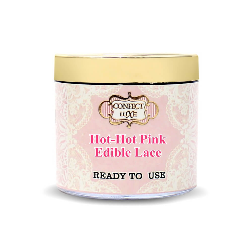 Confect Hot Hot Pink Edible Lace 100 Gms