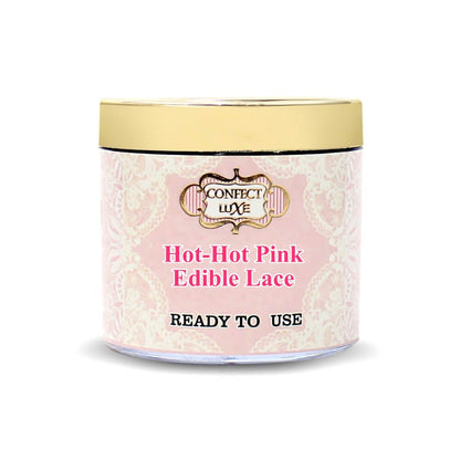 Confect Hot Hot Pink Edible Lace 100 Gms