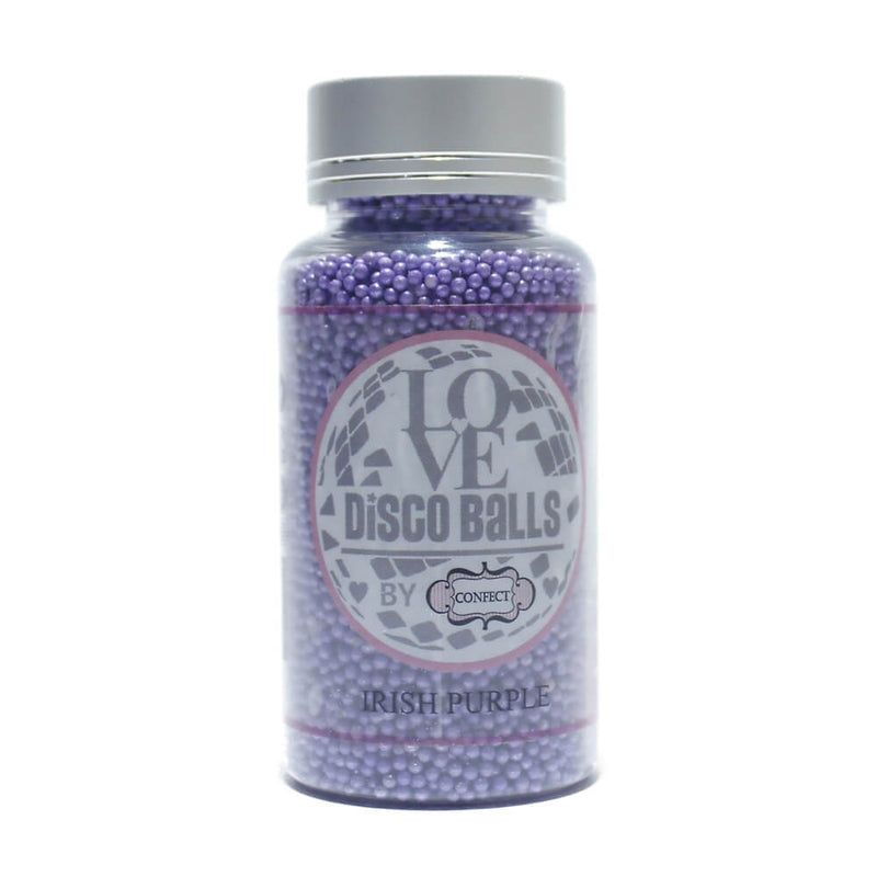 Irish Purple Disco Balls Sprinkles 2 MM 120 Gms