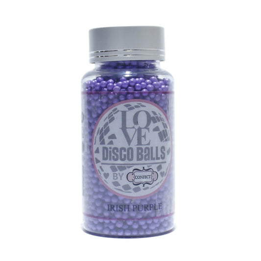 Confect Irish Purple Disco Balls Sprinkles 3 MM 120 Gms