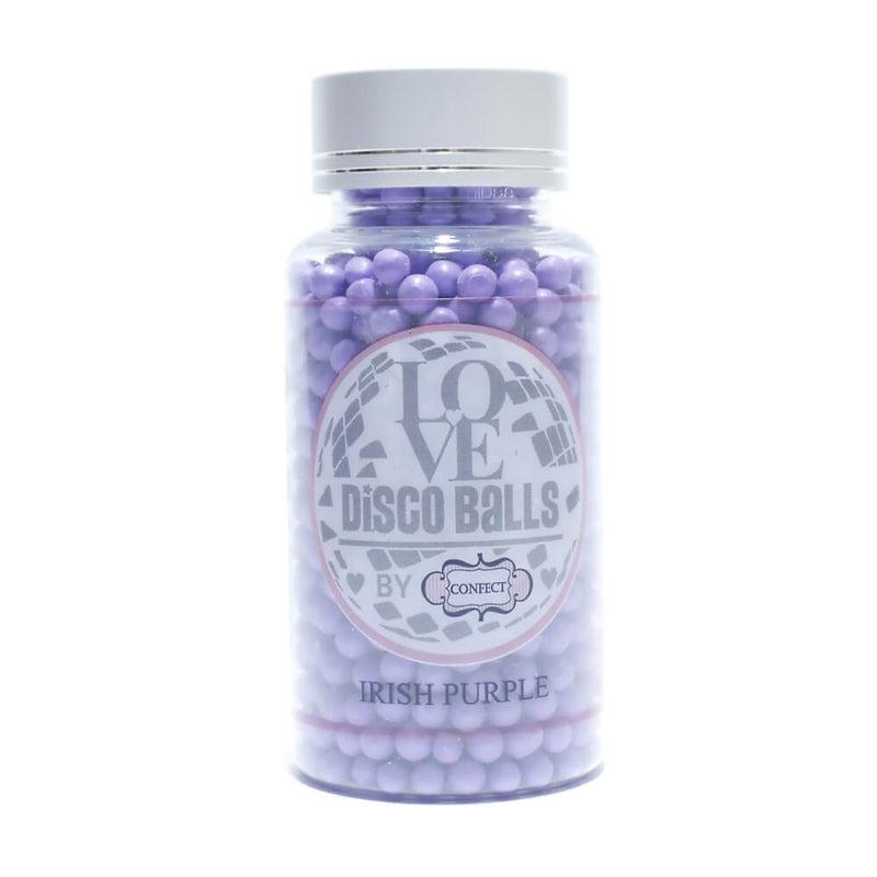 Irish Purple Disco Balls Sprinkles 6 MM 120 Gms