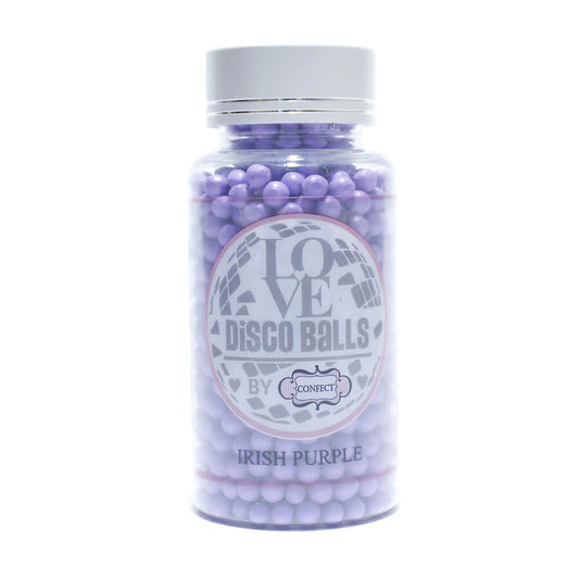 Confect Irish Purple Disco Balls Sprinkles 6 MM 120 Gms