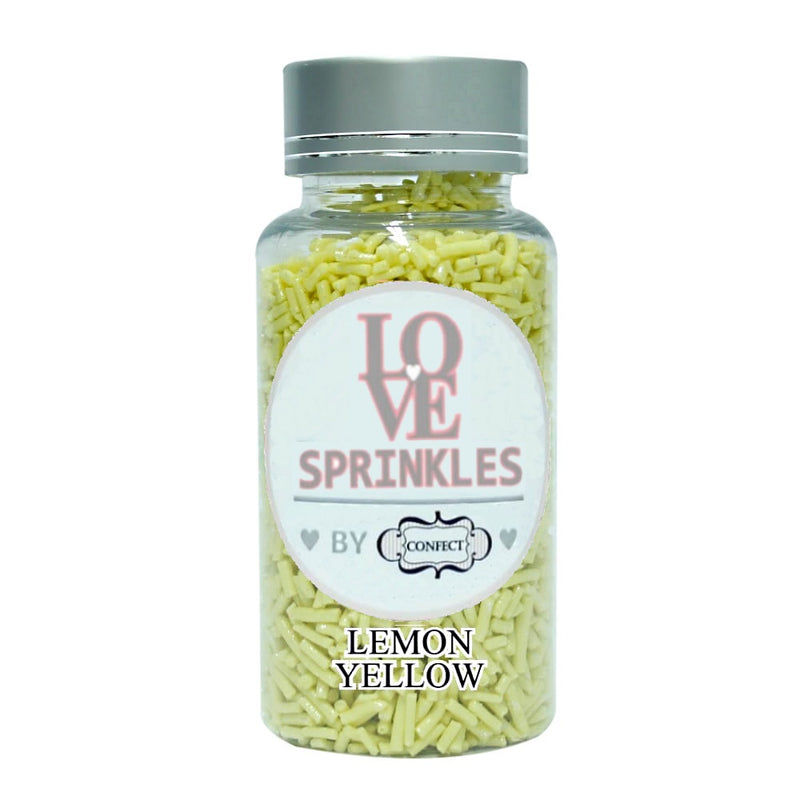 Lemon Yellow Vermicelli Sprinkles 90 Gms