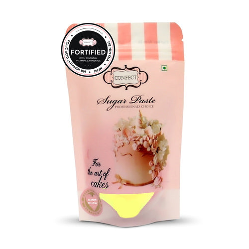 Lemon Yellow Fondant | Edible Nutritional Sugarpaste 250 Gm