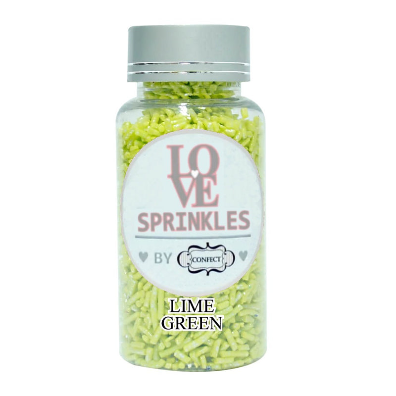 Lime Green Vermicelli Sprinkles 90 Gms