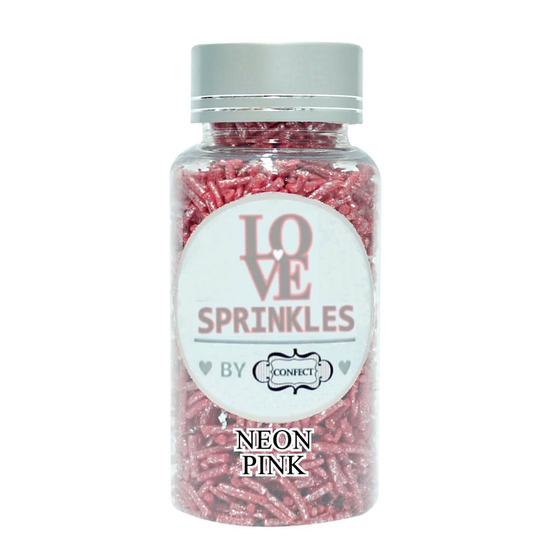 Neon Pink Vermicelli Sprinkles 90 Gms