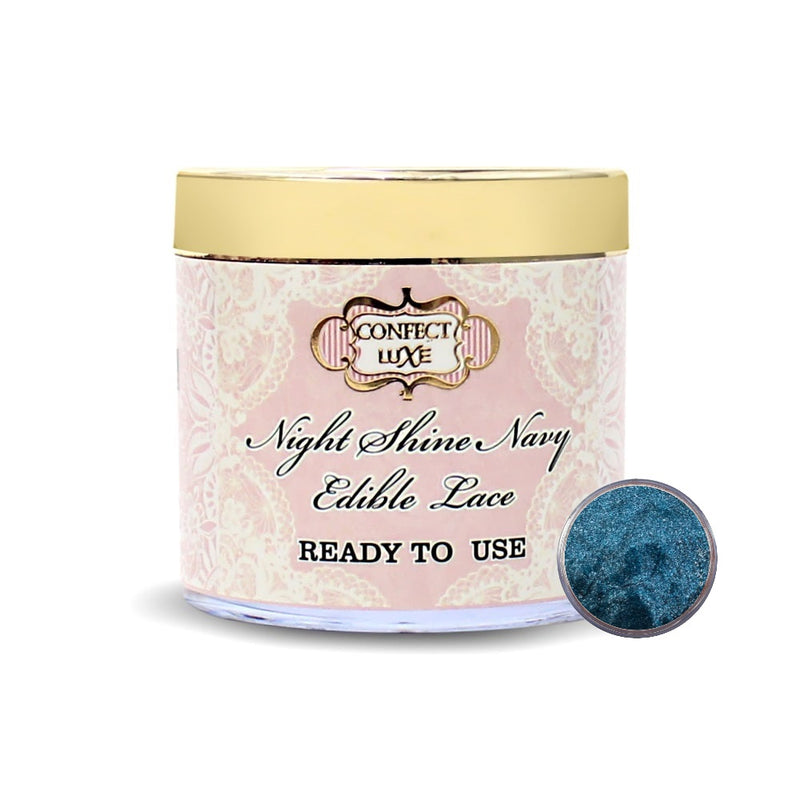 Night Shine Navy | Edible Lace 100 Gms