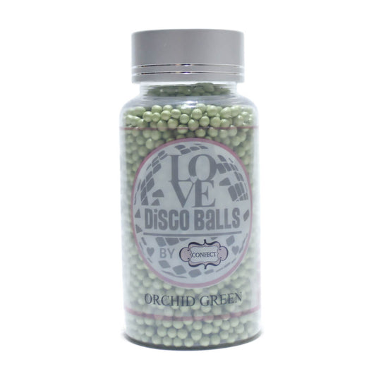Confect Orchid Green Disco Balls Sprinkles 4 MM 120 Gms