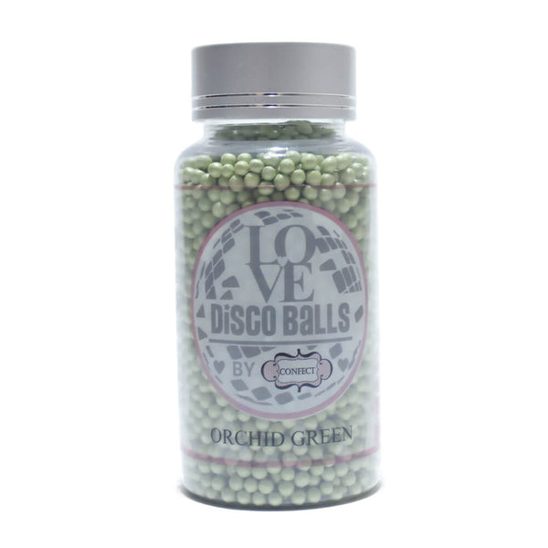 Orchid Green Disco Balls Sprinkles 5 MM 120 Gms