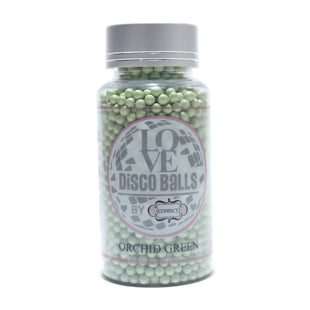 Orchid Green Disco Balls Sprinkles 6 MM 120 Gms