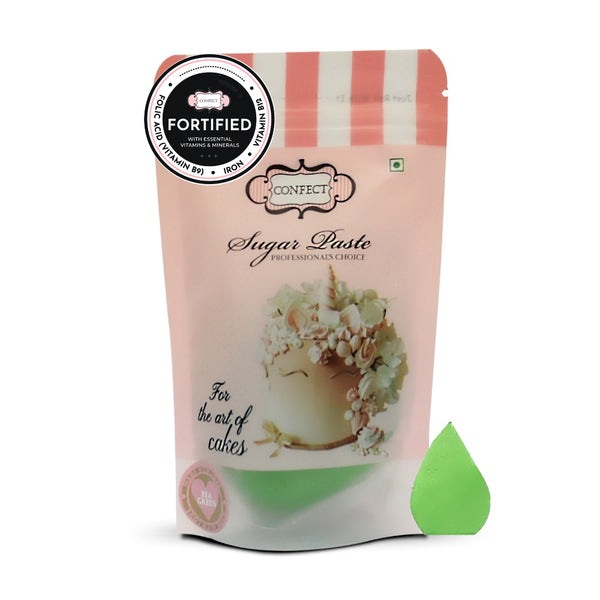 Pea Green Fondant | Edible Nutritional Sugarpaste 250 Gm