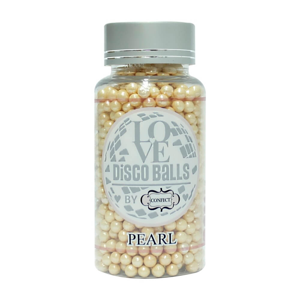Confect Pearl Disco Balls Sprinkles 6 MM 120 Gms