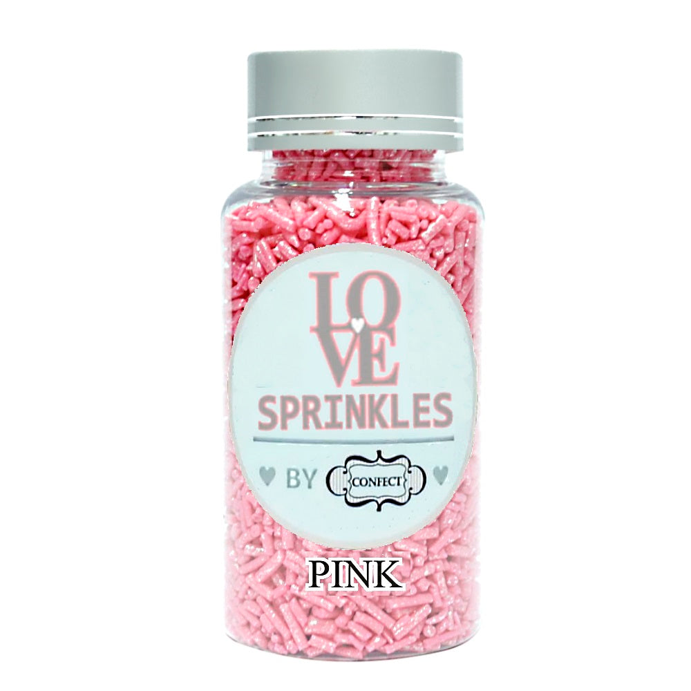Confect Pink Vermicelli Sprinkles 90 Gms