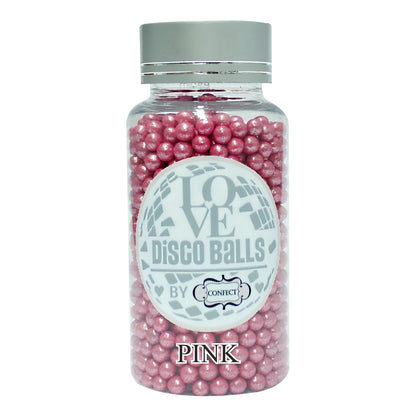 Confect Pink Disco Balls Sprinkles 6 MM 120 Gms