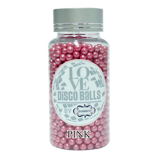 Pink Disco Balls Sprinkles 6 MM 120 Gms