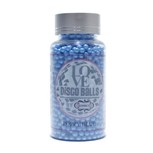 Poppy Blue Disco Balls Sprinkles 5 MM 120 Gms