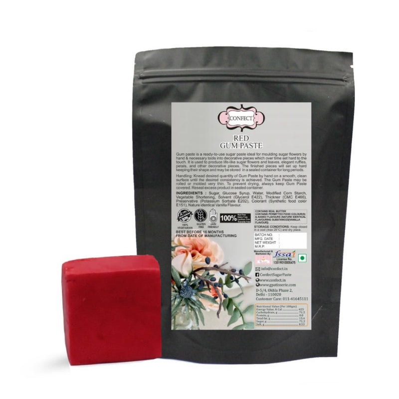 Red | Edible Gum paste 1 Kg