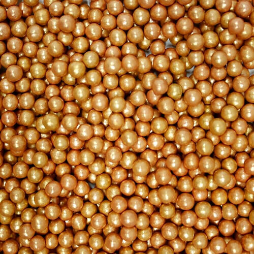 Rose Gold Disco Balls Sprinkles 6 MM 120 Gms