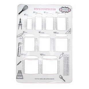 Round Cake Sketching Stencils