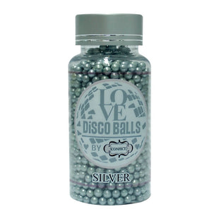 Silver Disco Balls Sprinkles 4 MM 120 Gms