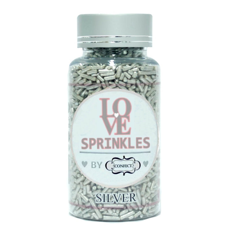 Silver Vermicelli Sprinkles 100 Gms