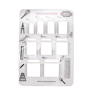 Square Cake Sketching Stencils