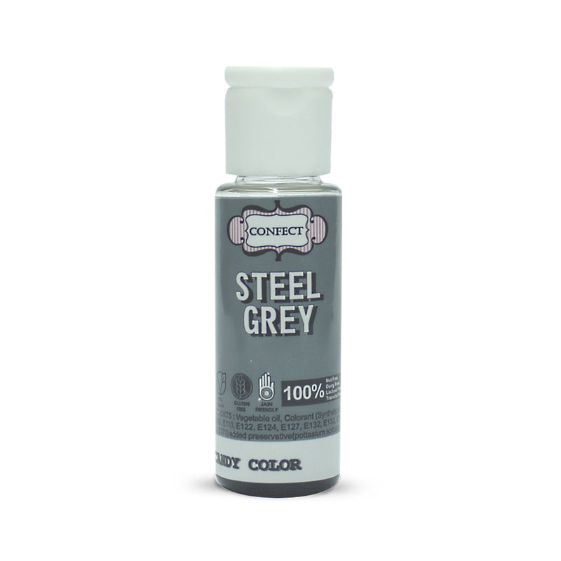 Steel Grey | Edible Chocolate Color 25 ml