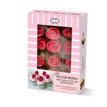 Sugar Roses for Cake & Cupcake Decoration Taffy Neon 120 gms